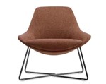 LUTIE CROSS LOUNGE CHAIR RUST