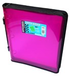 FOLDERMATE ZIPPER BINDER A4 3 RING PINK