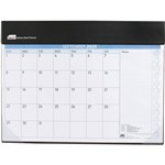 SASCO 10552 DELUXE 512 X 376MM DESK PLANNER MONTH TO VIEW BLACK