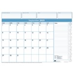 SASCO 10552RFL DELUXE REFILL PACK 12 SHEETS DESK PLANNER MONTH TO VIEW