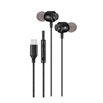 SHINTARO USBC CORDED EARPHONES WITH MICROPHONE BLACK