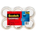 SCOTCH 38506 HEAVY DUTY SHIPPING PACKAGING TAPE 48MM X 50M PACK 6