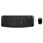 HP 300 WIRELESS KEYBOARD AND MOUSE BLACK