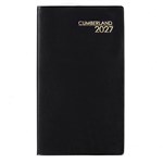 CUMBERLAND 63PBK SLIM POCKET DIARY VERTICLE WEEK TO VIEW A6 BLACK