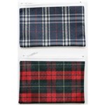 GNS PENCIL CASE 200 X 130MM TARTAN ASSORTED