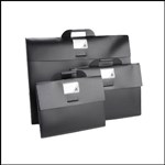COLBY ART CARRY SATCHEL PP EMBOSSED 30MM CAPACITY A4 BLACK