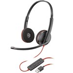 HP POLY BLACKWIRE 3220 STEREO USB A HEADSET BLACK