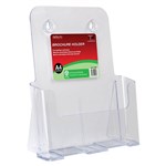 DEFLECTO RECYCLED BROCHURE HOLDER A4 PORTRAIT CLEAR