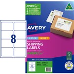 AVERY PREMIUM SHIPPING LABELS WITH AVERYECO 8UP WHITE 100 SHEETS
