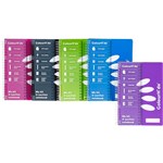 COLOURHIDE 4SUBJECT NOTEBOOK 200 PAGE A5 ASSORTED