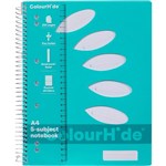 COLOURHIDE 5SUBJECT NOTEBOOK 250 PAGE A4 AQUA