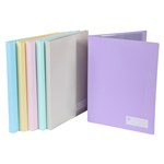 MARBIG DISPLAY BOOK NONREFILABLE 20 POCKET A4 PASTEL ASSORTED