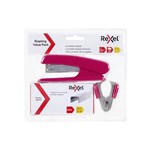 REXEL STAPLER SET VALUE PACK PINK