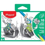 MAPED COLOURING POST CARDS