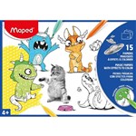 MAPED MAGIC COLOURING SHEET WHITE