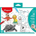 MAPED COLOURING POCKET GAMES WHITE