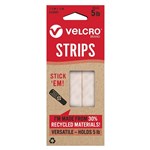 VELCRO ECO COLLECTION STRIPS 635CM X 19MM WHITE PACK 8