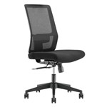 BURO MANTRA CHAIR MESH BACK WITHOUT ARMS 645 X 585 X 1165MM BLACK