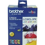 BROTHER LC38CL3PK INK CARTRIDGE VALUE PACK CYANMAGENTAYELLOW