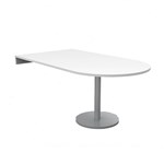 RAPIDLINE DEND TABLE TOP AND ESTILO BASE 1800 X 1000 X 745MM NATURAL WHITESTAINLESS STEEL