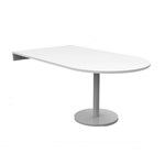 RAPIDLINE DEND TABLE TOP AND ESTILO BASE 1800 X 1000 X 745MM NATURAL WHITEWHITE