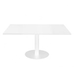 RAPIDLINE ESTILO SQUARE COFFEE TABLE 540MM DIA NATURAL WHITE AND WHITE BASE