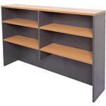 RAPID WORKER OVERHEAD HUTCH 1800 X 1070 X 315MM BEECHIRONSTONE