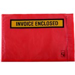 MARBIG PROFESSIONAL PACKAGING ENVELOPE INVOICE ENCLOSED 175 X 115MM RED PACK 1000