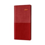 COLLINS VANESSA SLIMLINE 375V15 DIARY WEEK TO VIEW B67 LANDSCAPE RED