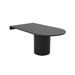 RAPIDLINE DEND TABLE TOP WITH DRUM BASE 1800 X 1000 X 730MM BLACKBLACK