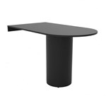 RAPIDLINE DEND TABLE TOP WITH DRUM BASE 1800 X 1000 X 1050MM BLACKBLACK