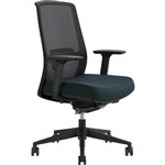 DAL JIRRA SIDE CONTROL SYNCHRO HIGH MESH BACK ARMS BLACK BACK NAVY SEAT