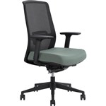 DAL JIRRA SIDE CONTROL SYNCHRO HIGH MESH BACK ARMS BLACK BACK CLOUD SEAT