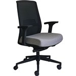 DAL JIRRA SIDE CONTROL SYNCHRO HIGH MESH BACK ARMS BLACK BACK GREY SEAT