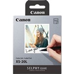 CANON XS20L SELPHY SQUARE COLOUR INKLABEL SET 20 SHEETS