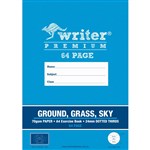 WRITER PREMIUM EXERCISE BOOK DOTTED THIRDS 24MM 70GSM 64 PAGE A4 BEAR GROUNDGRASSSKY