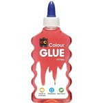 EDUCATIONAL COLOURS COLOUR GLUE 177ML RED
