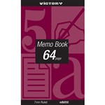 VICTORY MEMO BOOK 165X100MM 64 PAGE 8MM