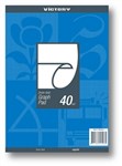 VICTORY BINDER GRAPH PAD 2MM A4 7 HOLES 40 LEAF