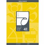 VICTORY GRID BOOK A4 48 PAGE 10MM