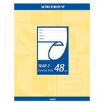 VICTORY EXERCISE BOOK 225 X 175MM 48 PAGE QLD RULING YEAR 2