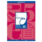 VICTORY EXERCISE BOOK 225 X 175MM 48 PAGE QLD RULING YEAR 34