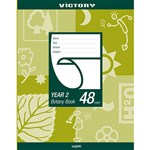VICTORY BOTANY BOOK 225X175MM 48 PAGE 18MM YEAR 2 QLD RULING