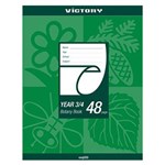 VICTORY 225 X 175MM 48 PAGE 12MM YEAR 34 QLD RULING BOTANY BOOK