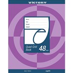 VICTORY 225 X 175MM 48 PAGE 10MM GRID BOOK