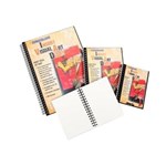 CUMBERLAND FCA5VA VISUAL ART DIARY PP WITH INSERT COVER WIRE BOUND A5 120GSM BLACK