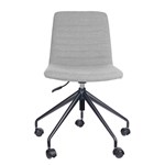 RAPIDLINE PIXEL SWIVEL 5 STAR BASE CHAIR  LIGHT GREYBLACK