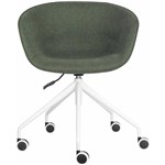 RAPIDLINE PIXEL TUB CHAIR ON 5 STAR BASE OLIVEWHITE