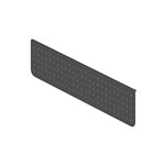 RAPIDLINE ARCH PERFORATED MODESTY PANEL 1300 X 300 X 20MM BLACK