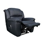 RAPIDLINE HOME ELEVATE TEXAS LIFT CHAIR DUAL MOTOR EXTRA LARGE LEATHER BLACK